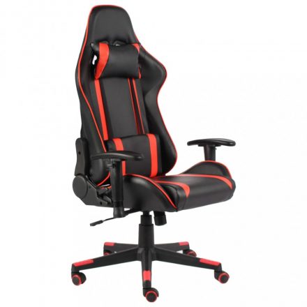 Piros PVC forgó gamer szék