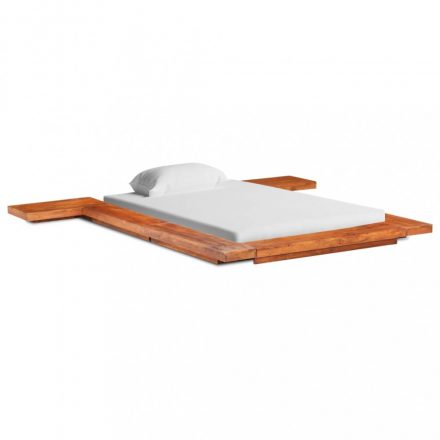 Japán stílusú tömör akácfa futon ágykeret 100 x 200 cm